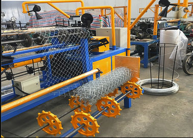 Double Wire Chain Link Fence Making Machine With Advanced Technology Low Noise